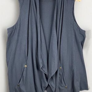 Susan Graver Charcoal Sleeveless Vest